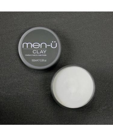 Men-U CLAY Styling 100ml - Medium Hold Hair Wax for Matt & Choppy Styles | Signature Melon Fragrance - Premium Men's Hair Products - Buy Online on GoSupps.com