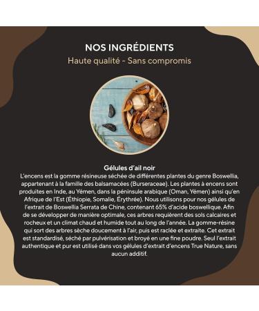 Fermented Black Garlic - 22500mg/day extra concentrated (15:1) - 360 Capsules Vegan - Immunity Heart Health & Blood Circulation - S-Allylcysteine - Without: Additives Gluten&Lactose - TRUE NATURE - Buy Online on GoSupps.com