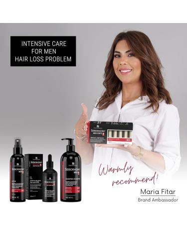 Seboradin Ampoules FORTE for Men Anti-hair loss Intensive Baldness Treatment 14 Ampoules of 5.5 ml - Buy Online on GoSupps.com