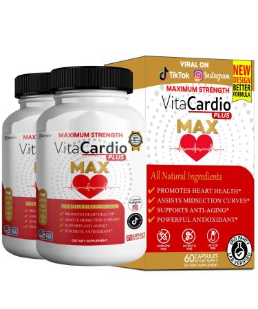 GREENVIFY VitaCardio Plus Max Heart Health Supplement Japanese Knotweed Resveratrol Blend 60 Capsules (2)