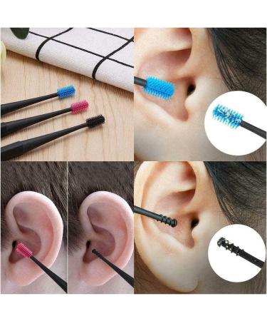 3-Part Ear Wax Removal Tool | Reusable Silicone Ear Cleaner for Adults & Children | 360 Spiral & Soft Brush - Buy Online on GoSupps.com
