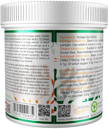 Premium Quality Konjac Gum Powder (Konjac Glucomannan) 500g - Vegan, Non-GMO, Gluten-Free in Recyclable Container - Buy Online on GoSupps.com