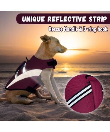 ALAGIRLS Dog Life Jacket - Pink Dog Costume for Swimming Pool Beach & Boating | Size MM 47-61cm - Buy Online on GoSupps.com