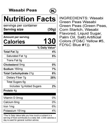 Sincerely Nuts Wasabi Peas (5 LB) - Plant-Powered Protein Snack for Salads & Recipes - Vegan, Kosher & Gluten-Free - Bulk Order 5 Pound Pack - Buy Online on GoSupps.com