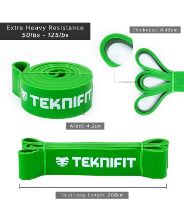 Teknifit X-Heavy Resistance Band for Full Body Workout - Home Fitness Solution + FREE Exercise Guide Download - Buy Online on GoSupps.com