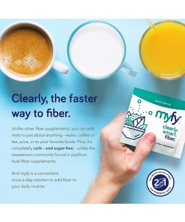MyFy Natural Prebiotic Fiber Supplement Powder - 10.6oz (60 Servings) | Clear Soluble Digestive Support for Gut Health & Regularity | Non-GMO, Taste-Free, Sugar-Free, Gluten-Free - Buy Online on GoSupps.com