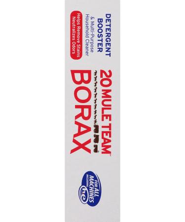 20 Mule Team All Natural Borax 65oz - Pack of 4 | Laundry Detergent Booster & Household Cleaner - Buy Online on GoSupps.com
