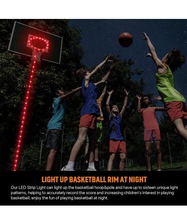 Waybelive LED Basketball Hoop Lights - Remote Control, 16 Color Change, Waterproof, Super Bright - Perfect for Nighttime Outdoor Play - Great Gift for Kids - Buy Online on GoSupps.com