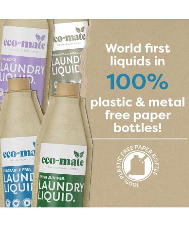 Eco-Mate - Fresh Juniper Concentrated Laundry Liquid - 500ml (Pack of 3) - Eco Friendly - 100% Plant-Based & Biodegradable Non-Bio Laundry Detergent - Natural Ingredients - Fresh & Dynamic Fragrance - Buy Online on GoSupps.com