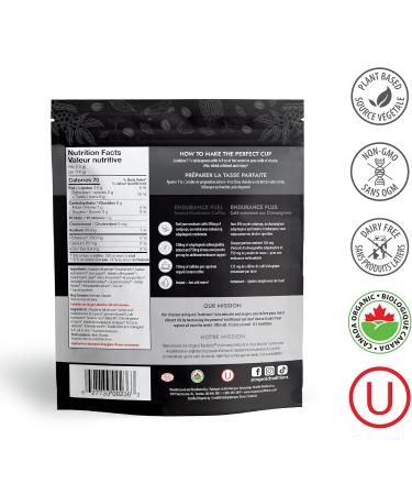 Organic Traditions | Endurance Fuel Mushroom Coffee | 100% Organic Instant Mushroom Coffee with Cordyceps Ashwagandha Extract & Maca | 135mg of caffeine per cup | 280 grams / 10oz Bag - Buy Online on GoSupps.com