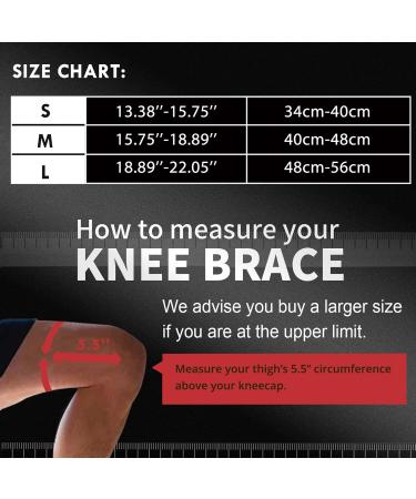 Knee Sleeve Compression Fit Support for Joint Pain & Arthritis Relief | Improved Circulation | Wear Anywhere - Red Medium - Buy Online on GoSupps.com