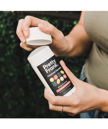 Pretty Frank Baking Soda-Free Charcoal Seaside Natural Deodorant Stick 2.7 Ounce - Aluminum-Free for Women, Men & Teens - Made with Organic Ingredients - Safe & Effective - Buy Online on GoSupps.com