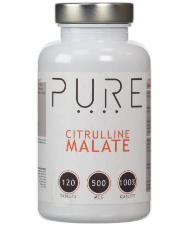 Bodybuilding Warehouse Pure Citrulline Malate - 500mg - Aids Removal of Lactic Acid (120 Capsules)