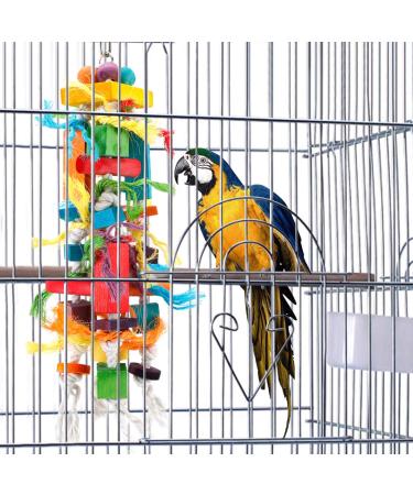 Colorful Wood Block Chew Toys for African Grey, Conure & Amazon Parrots - Buy Online on GoSupps.com