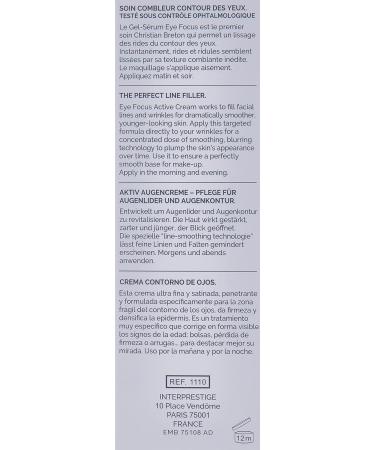 Christian BRETON Eye Focus Active Cream 10 ml - Buy Online on GoSupps.com
