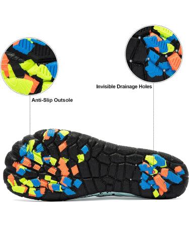 Josaywin Men's Water Shoes - Quick Dry Wide Toe Aqua Shoes for Swim Beach Pool Surf - Size 10.5 B Green - Buy Online on GoSupps.com