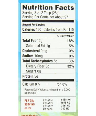 Premium Gold Whole Flax Seed 96oz - High Fiber & Omega-3 Superfood - Buy Online on GoSupps.com