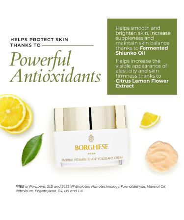 Borghese ENERGIA Vitamin E Antioxidant Creme - 1 FL Oz - Buy Online on GoSupps.com