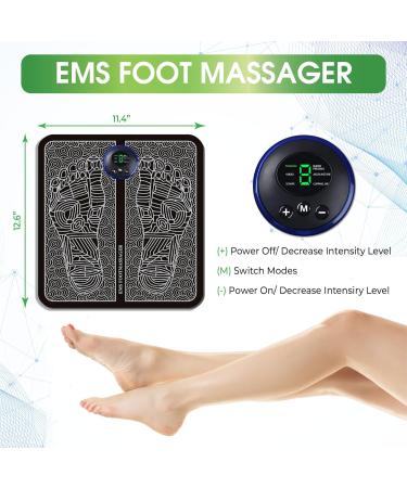 EMS Electric Foot Massager for Circulation and Pain Relief - Foot Spa and Circulation Booster - Buy Online on GoSupps.com