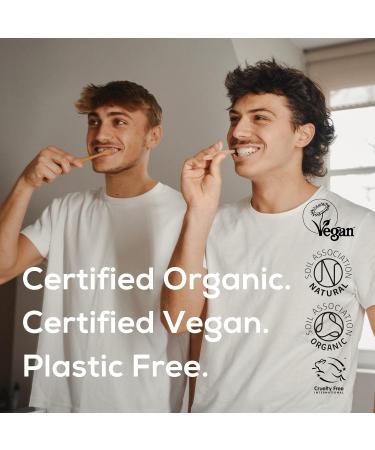 Georganics Organic Coconut Oil Toothpaste with Activated Charcoal - 60ml Remineralizing & Whitening Natural Formula - Buy Online on GoSupps.com