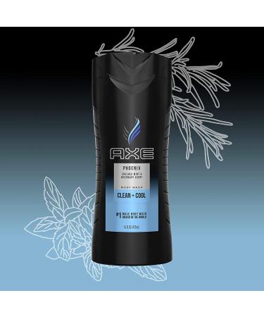 Axe Phoenix Body Wash - Crushed Mint & Rosemary 16 fl oz | Refreshing Men's Shower Gel - Buy Online on GoSupps.com