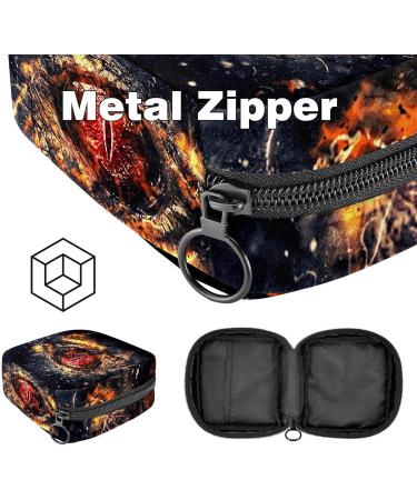 Shop Stylish Menstruation Pad Bag with Zipper - Chinese Dragon Design | Women s Tampon & Napkin Storage for Travel - Buy Online on GoSupps.com
