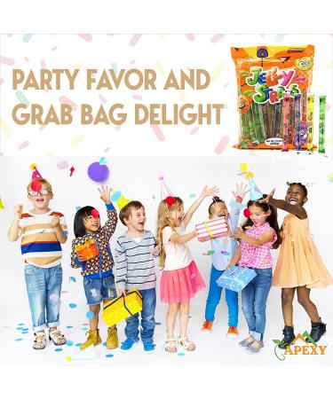 Apexy Jelly Straws - Fruit Jelly Filled Strips - Tiktok Candy Trend - Assorted Fruit Jelly Sticks 15.23oz - Buy Online on GoSupps.com