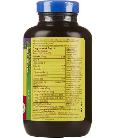Nature Made Fish Oil Burp-Less 1200 mg - 200 Softgels | Heart Health Support - Buy Online on GoSupps.com
