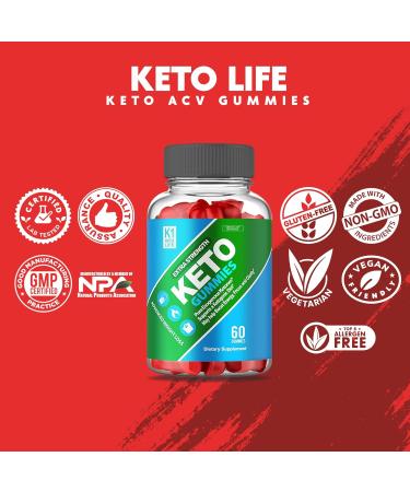 Keto Life ACV Gummies - Shark Keto Approved for Weight Loss - 60 Gummies - Buy Online on GoSupps.com