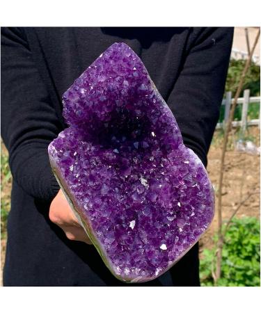 Natural Crystal Rough Natural Amethyst geode Quartz Cluster Crystal Specimen 900-1000g - Buy Online on GoSupps.com