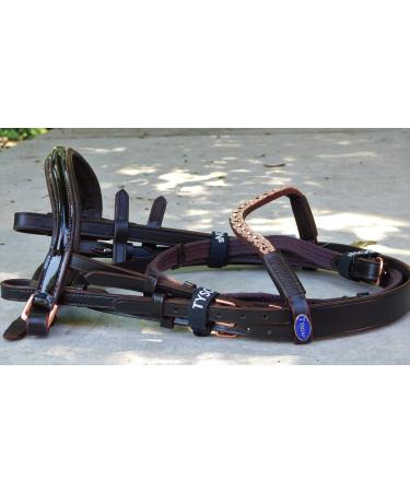 Buy Tysons Breeches Bridle in Rose Gold | Mini Shetty Riding Bridle with Leather Glitter Rhinestones + Reins - International Shipping Available - Buy Online on GoSupps.com