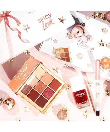  Wakeup Cosmetics Milano Wakeup Cosmetics - SPICY LOOK - 1 Eye Feel Good eyeshadow palette (02 Spicy) + 1 eye pencil (Black Diamond 8) + 1 long-lasting nail polish (flirtatious color) - Buy Online on GoSupps.com