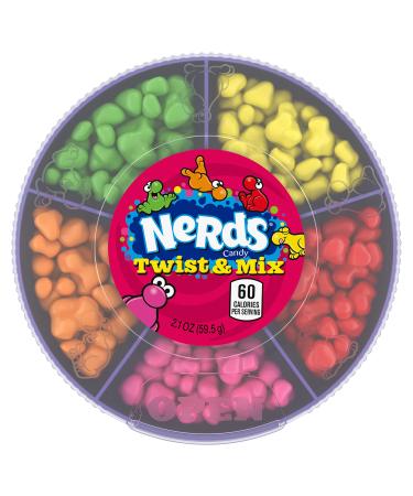 Nerds Twist & Mix Candy, 2.1oz Container (Pack of 6) Twist & Mix 2.1oz, Pack of 6
