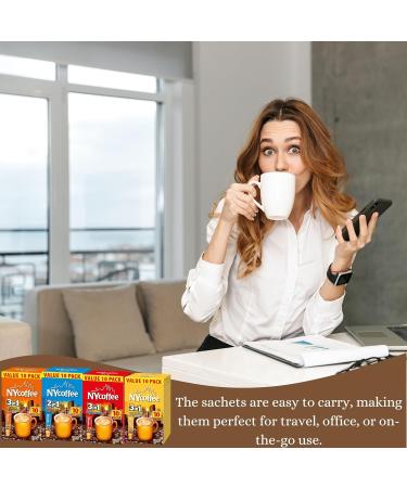 Coffee Sachets Individually Wrapped bundle contains Salted Caramel White Coffee and Sugar Vanilla White Coffee 10 sachets each Flavour Total of 40s sachets Wooden Stirrer x10 - Buy Online on GoSupps.com