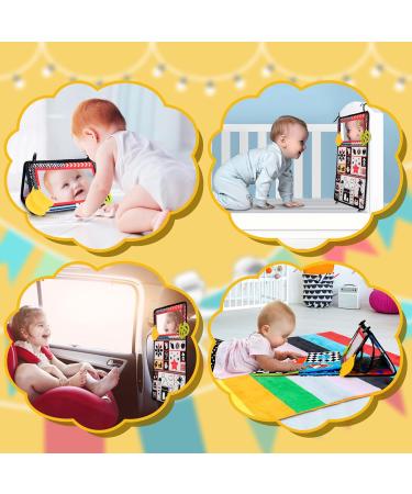 Sirecal Baby Spiegel Toy - Crackling Mirror & Contrast Fabric Books for 0-9 Months | Toddler Educational Toy - Buy Online on GoSupps.com