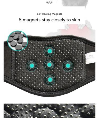 Self-Warming Black Neck Warmer with 5 Magnets | Comfortable & Non-Slip | Boost Metabolism - Buy Online on GoSupps.com