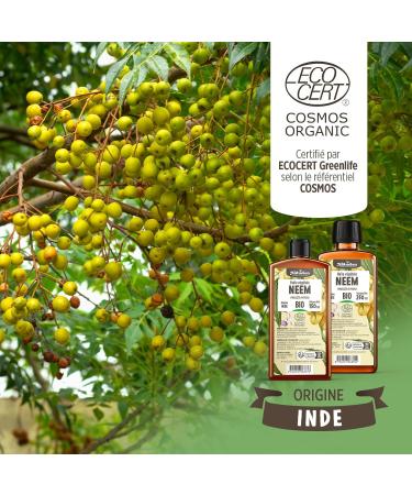  Plan te au Naturel Organic Neem Oil 250ml - Cosmos Organic - Natureen | Plan te au Naturel - 100% Pure and Natural - Face Body Scalp - Buy Online on GoSupps.com