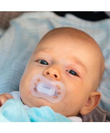 Medela Baby Pacifier 2-Pack | Newborn 0-2 Months | Silicone- and BPA-Free | Includes Sterilizing Case | Natural Suckling Support | Clear Transparent Design - Buy Online on GoSupps.com