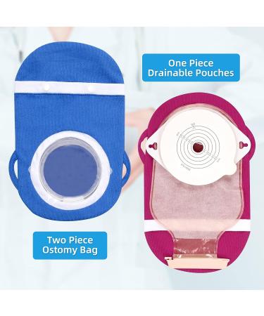 3Pcs Ostomy Bag Covers Kit with Adjustable Belt - Odor Reducing Pouch Covers for Men and Women - Washable and 3.5 Round Opening - Ileostomy Compatible - Buy Online on GoSupps.com