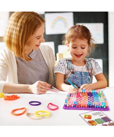 DAI Weaving Loom Kit for Kids and Adults - Potholder Loops Toys - Beginners Knitting Set with Metal Crochet Hooks - Ages 6-12 - Buy Online on GoSupps.com