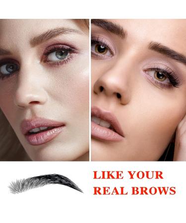 3Pcs Waterproof Microblading Eyebrow Pencil Set with Trimmer - Dark Brown | Long-Lasting, Easy Natural Brows | Eyebrow Tattoo Pen Kit - Buy Online on GoSupps.com