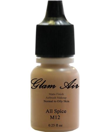 (2)Two Glam Air Airbrush Makeup Foundations M12 All Spice & M13 Soft Walnut for Flawless Looking Skin Matte Finish For Normal to Oily Skin (Water Based)0.25oz Bottles - Buy Online on GoSupps.com
