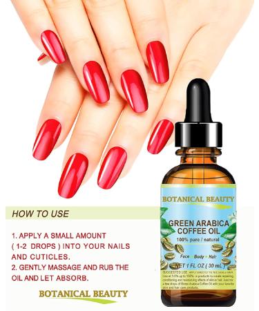 Botanical Beauty GREEN ARABICA COFFEE OIL Brazilian 100% Pure Virgin Unrefined for Face Skin Hair Lip Nails. Anti - Aging Face Oil 0.5 Fl Oz - 15 ml - Buy Online on GoSupps.com