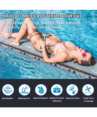 Tattoo Aftercare Waterproof Bandage | Transparent Film Dressing 6x40 Roll | Second Skin Healing Adhesive Wrap | Protect & Heal Your Tattoo - Buy Online on GoSupps.com