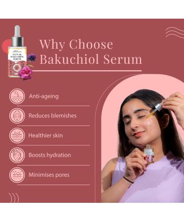 Buy Satthwa Organic Bakuchiol Face Serum - Vegan Anti-Aging & Anti-Wrinkle Serum with Vitamin C & Ashwagandha - 1oz/30ml - International Shipping - Buy Online on GoSupps.com