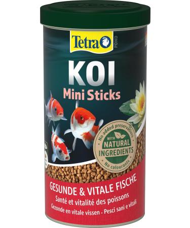 Tetra Pond Koi Mini Sticks - Premium Koi Feed for Colorful Fish & Water Quality - 1L Can - Buy Online on GoSupps.com