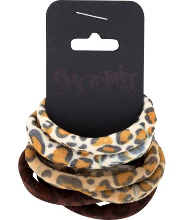 SMOOTHIES Leopard Elastics 6pk  6 CT