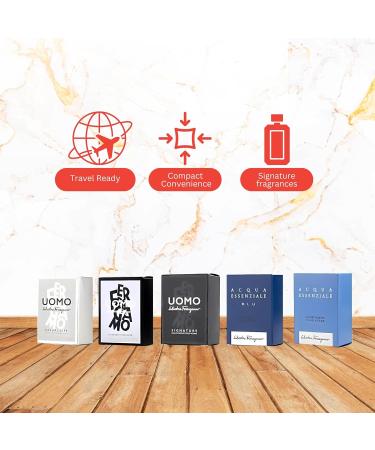 Salvatore Ferragamo Perfume for Men Variety 5 Piece Mini Gift Set - Buy Online on GoSupps.com