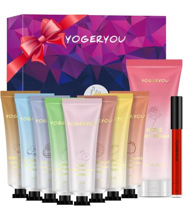 Hand Cream Lotion Gift Sets for Women Travel Size for Dry Skin w/Body Cream Lip Plumping Devices Unique Womens Christmas Stocking Stuffers Gifts for Women Girls Mom Her Valentines Day Grandma Wife