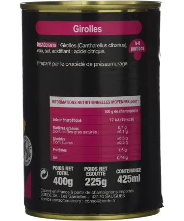 Borde Canned Chanterelles Box 1/2 - 225 g - Pack of 2 - Buy Online on GoSupps.com